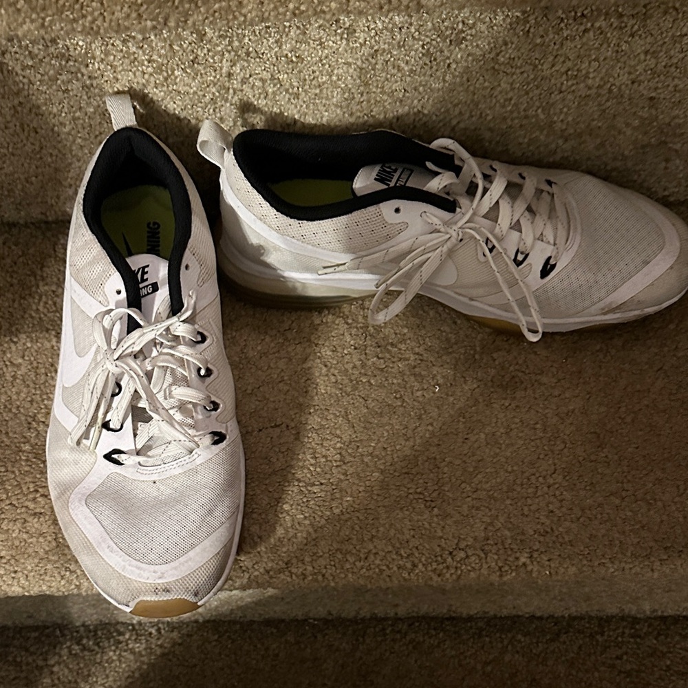 Nike White and Black Athletic Shoes
